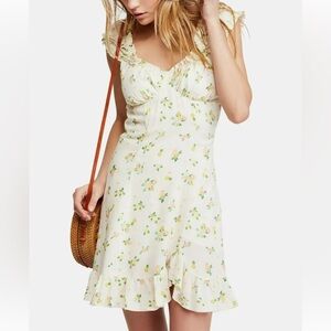 Free People Like a Lady Printed Mini Dress